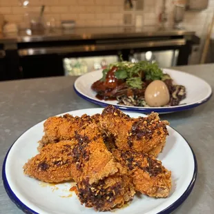 Wings and  Caramelized Spare Ribs