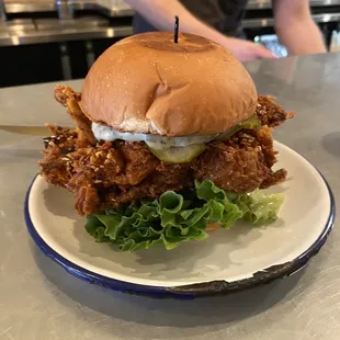 Yummy!!!! Chili oil and aioli were a perfect match for this super crispy but yet juicy chicken sandwich