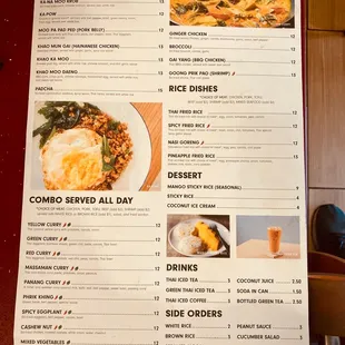 Menu as of Dec 13, 2021 (Page 2 of 2).
