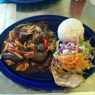 Spicy Eggplant Combo