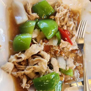 Imposter &quot;Albino&quot; looking Kung Pao Chicken