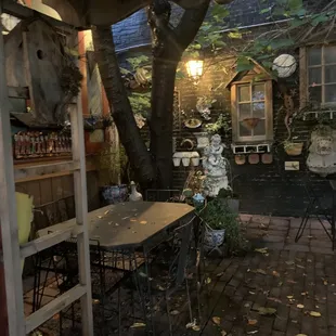 Outside seating area
