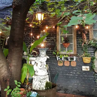 The patio is a wonderful place to enjoy a meal and conversation.