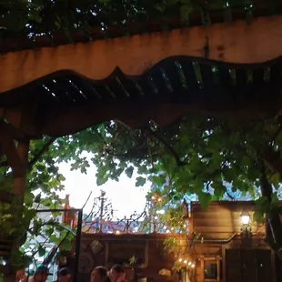 The patio is a wonderful place to enjoy a meal and conversation.