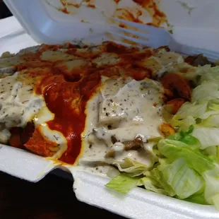 Mixed gyro...HUGE!  Almost overflowing...and very delicious!