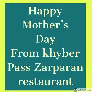 Khyber Pass wishes a great day to all mothers in the world