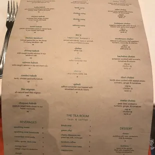 Menu 1/2