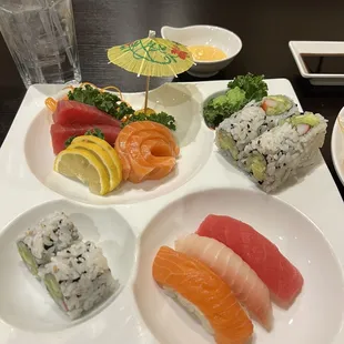 Sushi/sashimi lunch