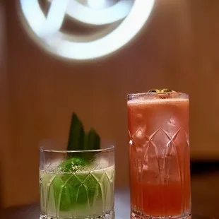 Signature Cocktails: Grass Blade and Harujuku Girl