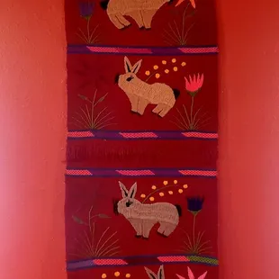 a wall hanging