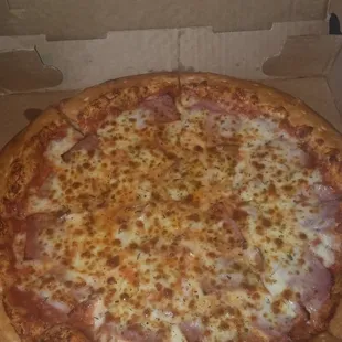 Ham pizza yummy