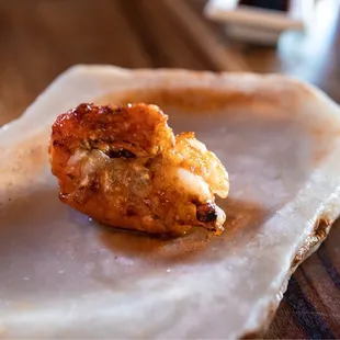 Honey glazed jumbo prawn