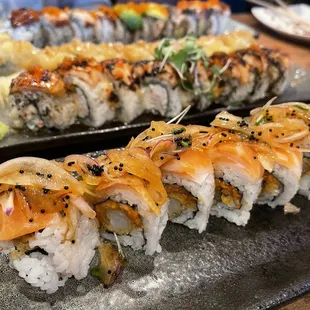 sushi and sashimi, sushi, food, sashimi