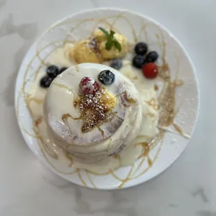 Crème brûlée pancakes