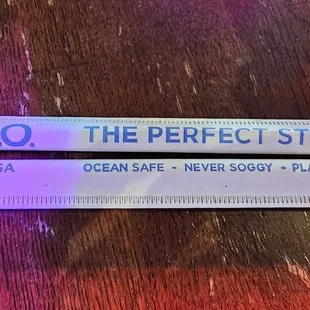 Environmentally conscious straws