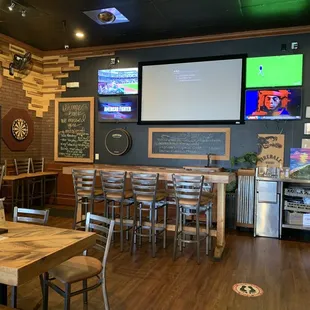 a large screen