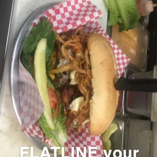 Flatliner sandwich that can fill any person