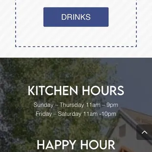 the menu on the app