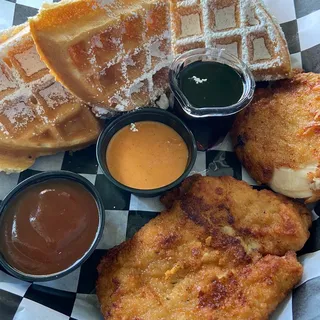 1 Belgian Waffle with Chicken Breasts