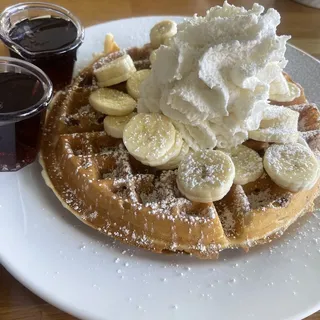 1 Belgian Waffle with Chopped Pecans