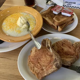 Center Cut Pork Chops and Eggs