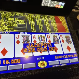 Paying out big jackpots