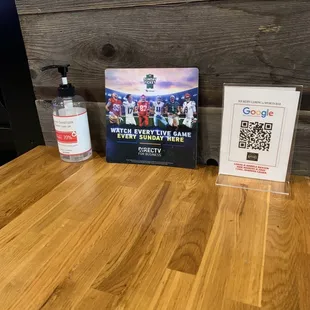 Clean bar.  NFL ticket.  Free beer.