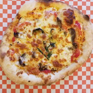 Fresh portobello mushroom pizza...Watacka