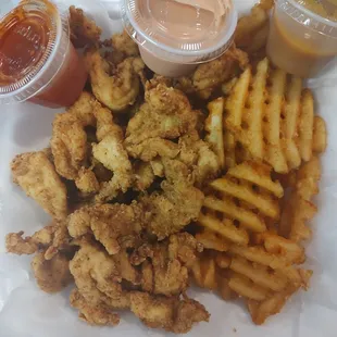 Triple Pile and Fries $18