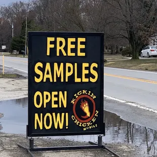 Yes, free samples!