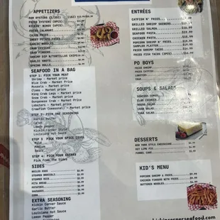 menu, sushi and sashimi