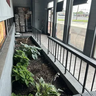 outside