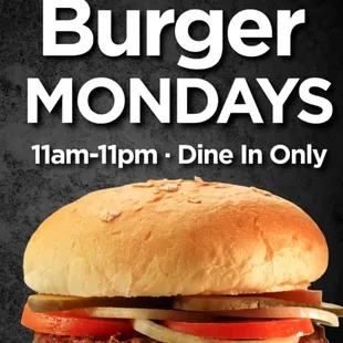 $ 5 burger mondays