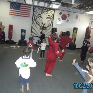 Kicking for fun. Kick a thon to help the homeless.