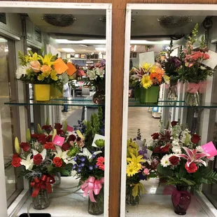 Pre-made arrangements