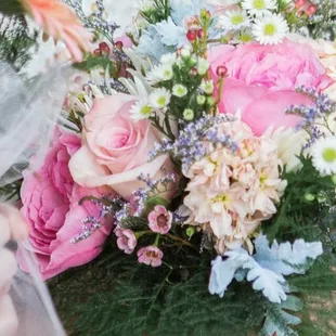 The bridesmaids bouquet