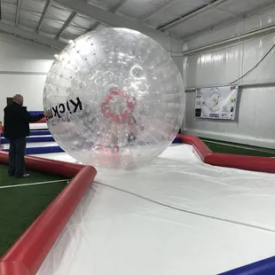 Hamster Ball Course. Tricky for smaller kids.