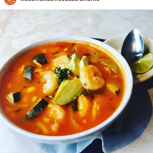 Shrimp soup! Delicious!!!