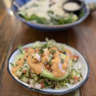 Quinoa Stuffed Half Avocado (no parsley)