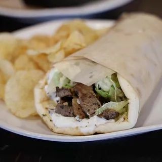 Rotisserie Lamb Gyro.