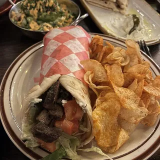 Rotisserie Lamb Gyro.