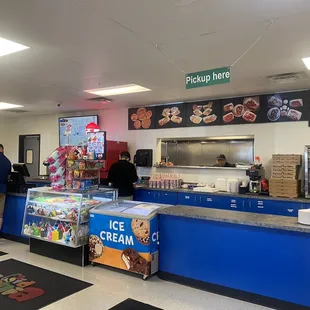 Concessions can be ordered at the entrance and/or at the designated area