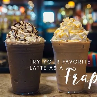 two cups of iced coffee