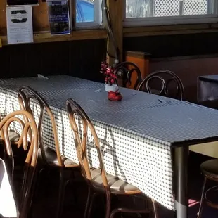 Torn table cloths