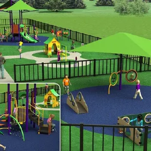 Infant play area rendering