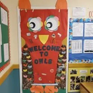 The OWLS Classroom door Decorating Competition Winner