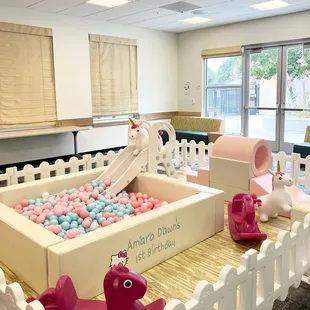 custom large soft play package in pinks and whites