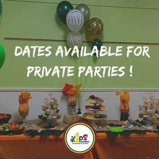 Birthday Parties at Kid's Adventure Playhouse &amp; Parties are always private and so much fun for all ages!