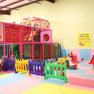 We have a Toddler area  for the little ones in the house