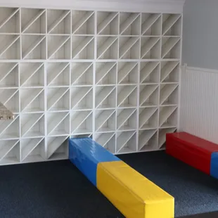 In our lobby our guests take their shoes so they can enter to the playground area